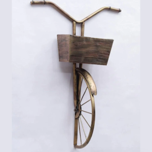 Alternative view of Big Cycle Basket Metal Wall Art for living room (19 x 27 Inches)