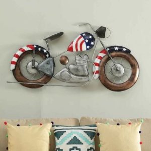 Designer US Bike Wall Décor for Living Room (44 x 27 Inches)