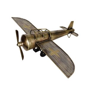 Golden Plane Metal Decor for guest room (16.5 x 23.5 Inches)