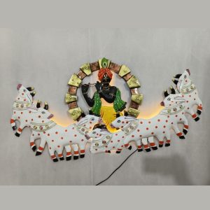 Special Radhe Krishna Metal Wall Art (48 x 23 Inches)