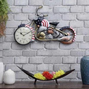 Modern US Bike Wall Décor For Living Room (29 x 18 Inches)
