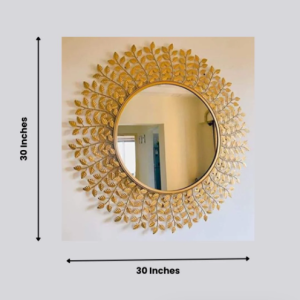 Alternative view of Special Mirror With Leaves Wall Art (30 x 30 Inches)